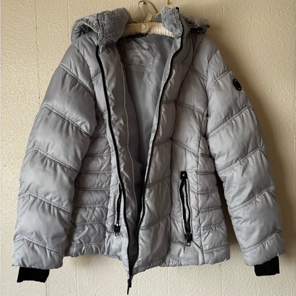 Nautica Silver Water-Resistant Jacket